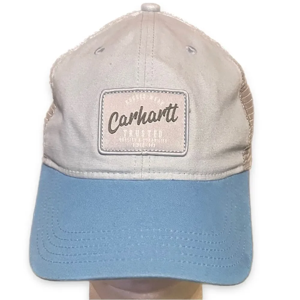 Carhartt Light Blue and Gray Mesh Cap -OS